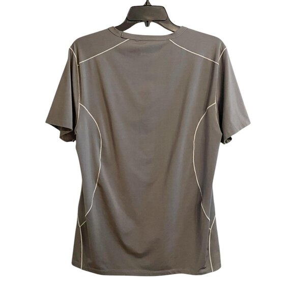 Patagonia Men’s Gray Quick Dry Short Sleeve Crew Neck Activewear Shirt SZ Medium - Picture 2 of 4